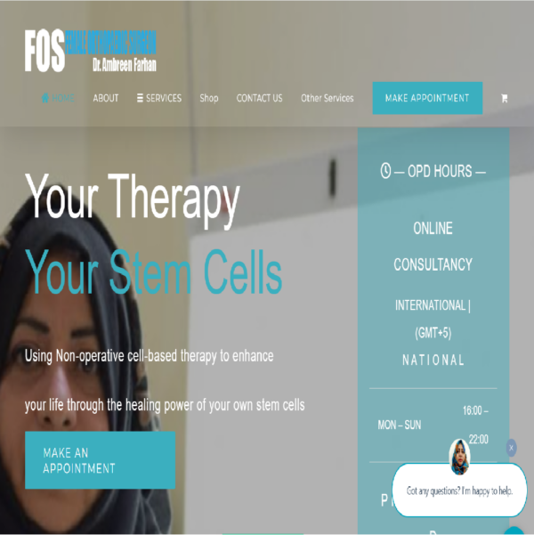 FOS Female Orthopedic Surgeon Health Care Website