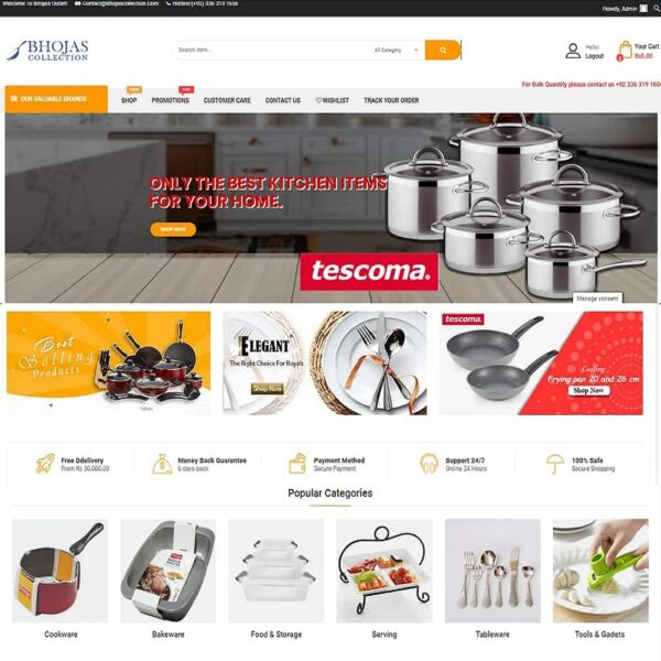 Kitchen Ware E-Commerce Website